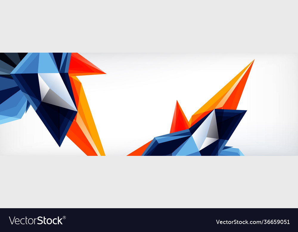3d triangles and pyramids abstract
