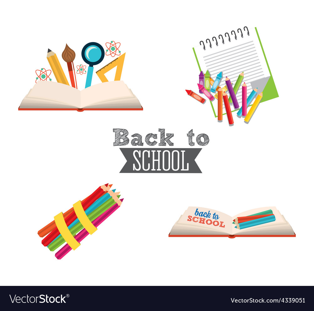 Back to school Royalty Free Vector Image - VectorStock