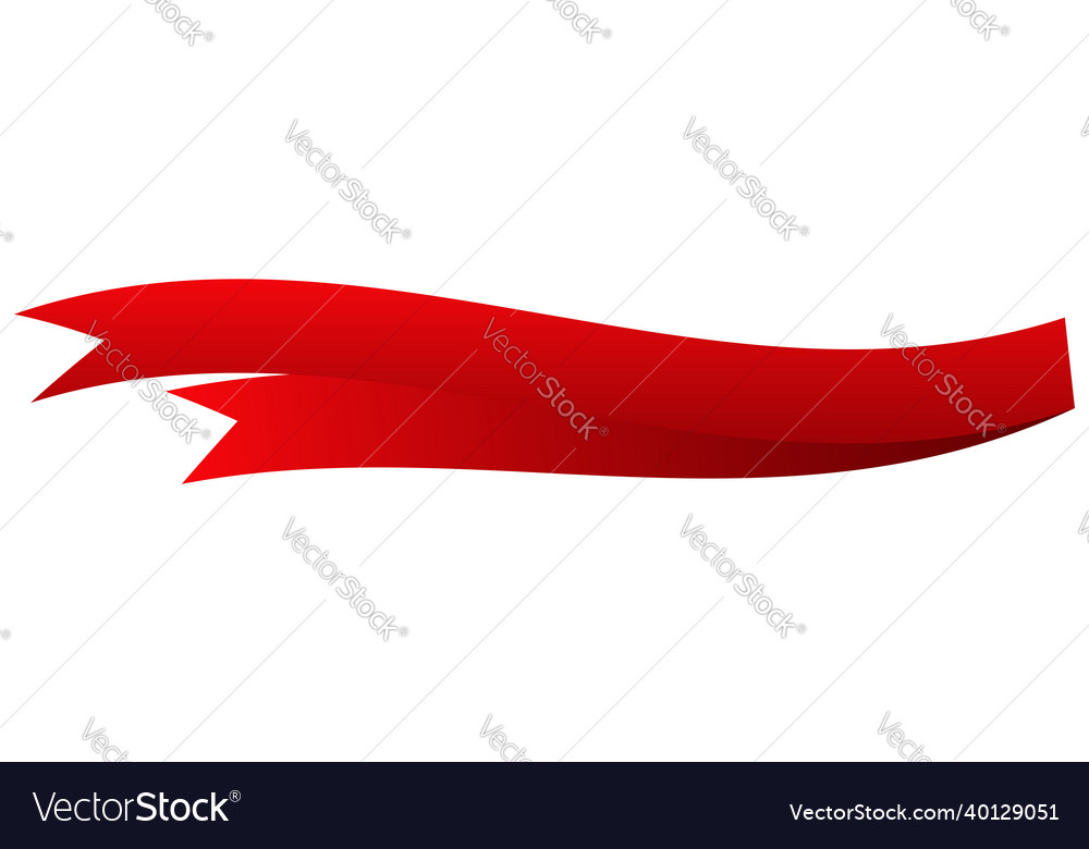 Banner ribbon bow with blank and empty space vector image Banner ribbon bow with blank and empty space