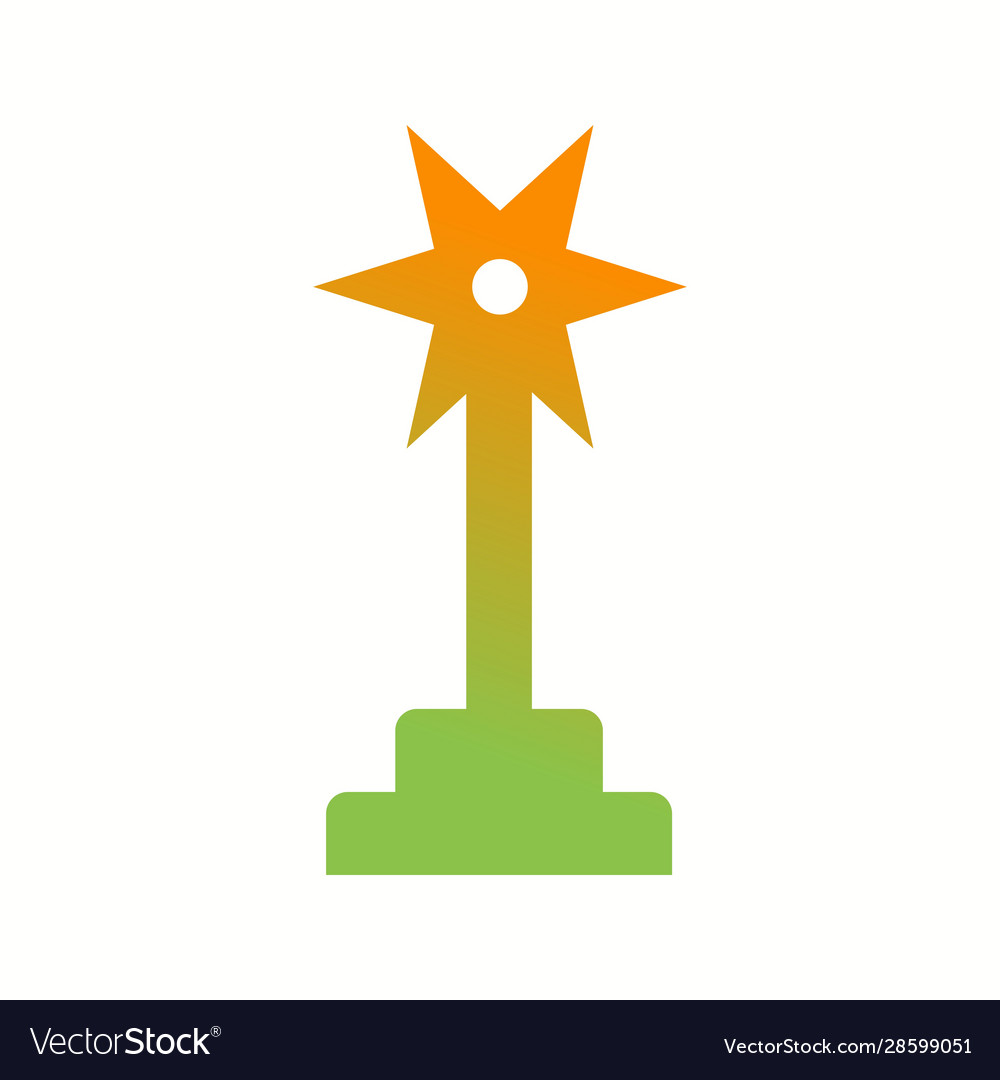 Schöne Auszeichnung Glyph Ikone