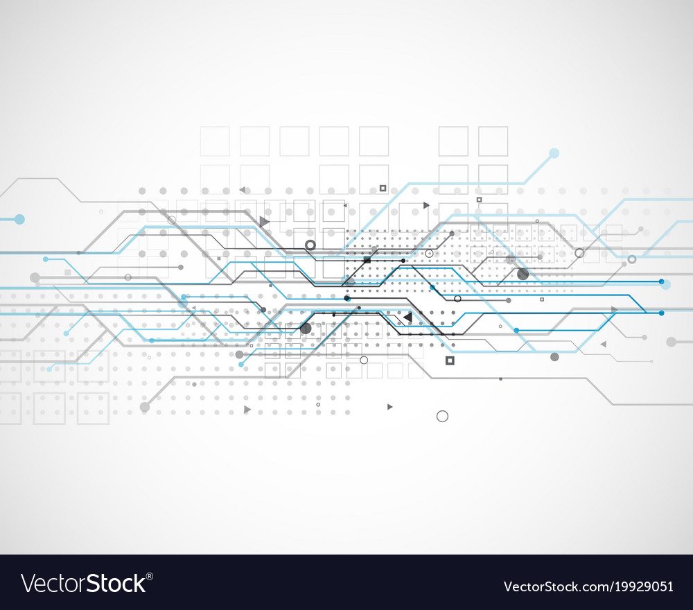 Circuit network diagram technology background Vector Image