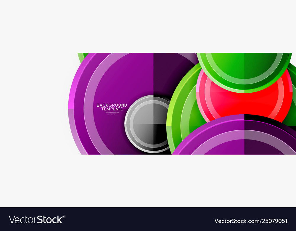 Circular pattern abstract circles composition vector image Circular pattern abstract circles composition