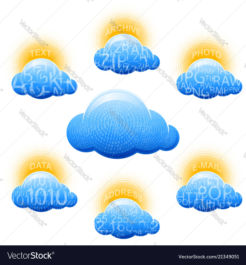 Cloud storage data information virtual set