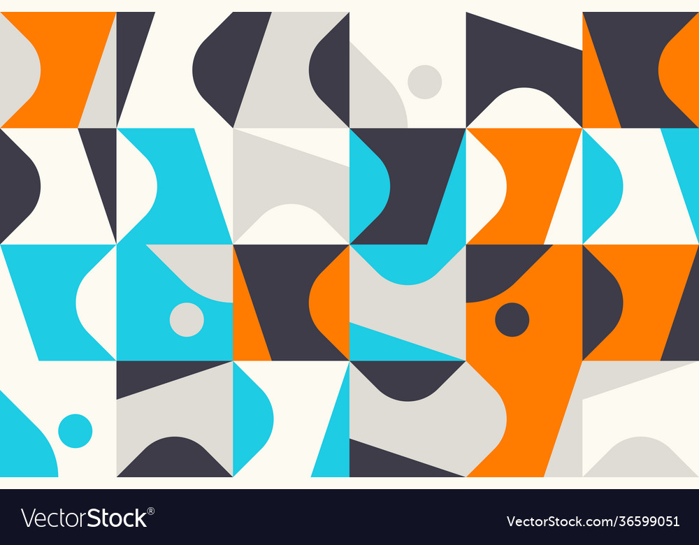 Deconstructed abstract pattern design vector image Deconstructed abstract pattern design
