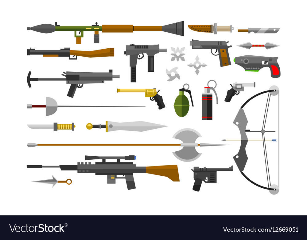 Flat weapons