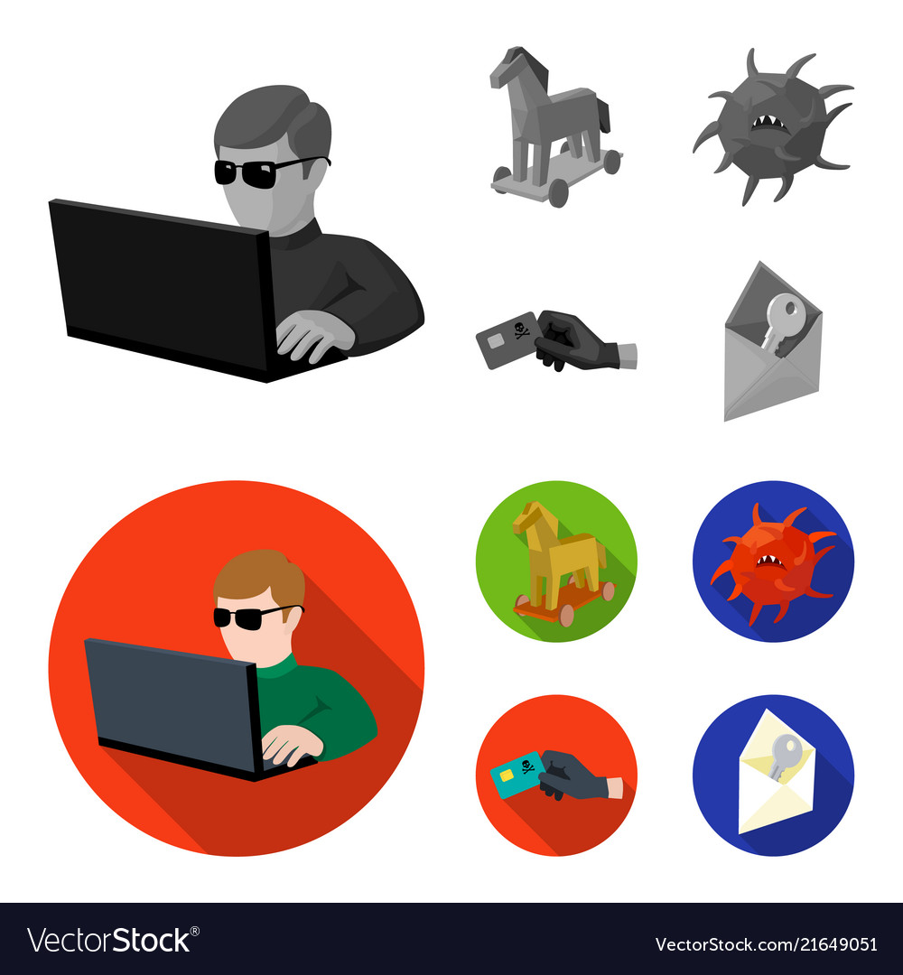 Hacker hacking system internet hackers vector image Hacker hacking system internet hackers