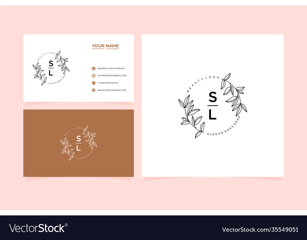 Ursprünglich sl Buchstaben schön floral feminine
