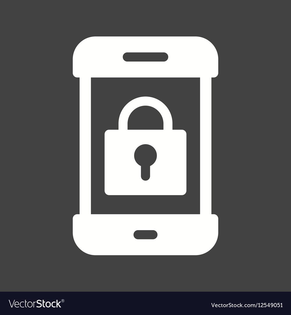 Locked Phone Royalty Free Vector Image - VectorStock