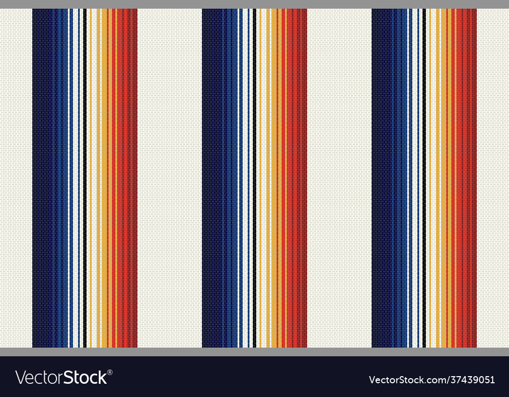 Mexican stripe ethnic textile seamless pattern vector image Mexican stripe ethnic textile seamless pattern