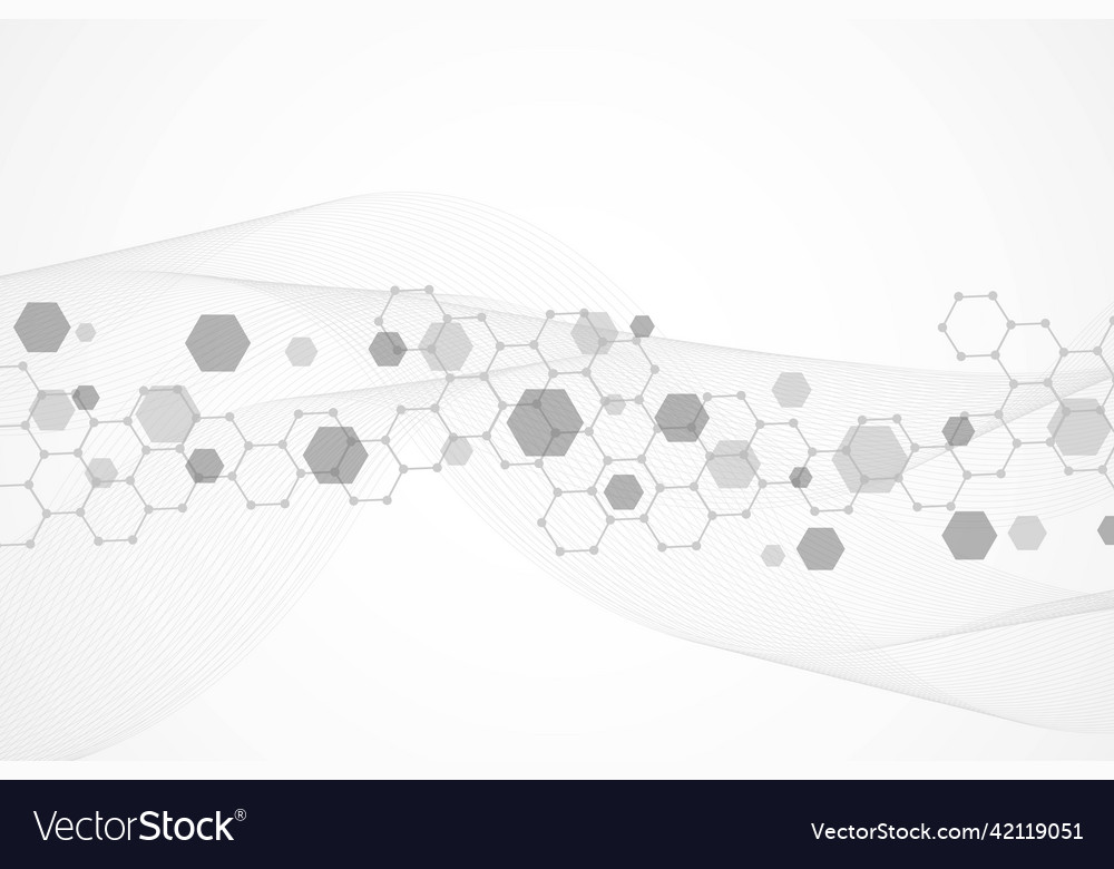 Science network pattern connecting lines and dots