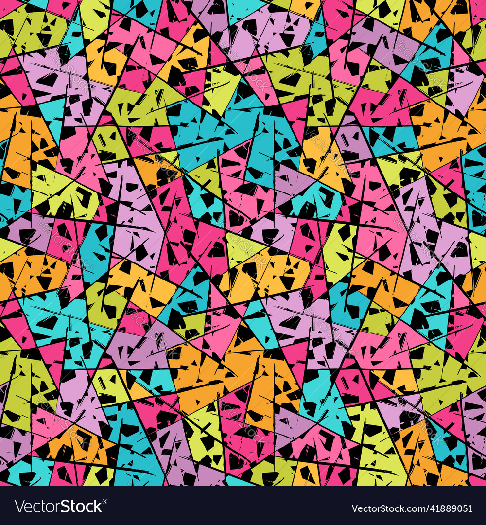Seamless pattern with lines and spots vector image Seamless pattern with lines and spots