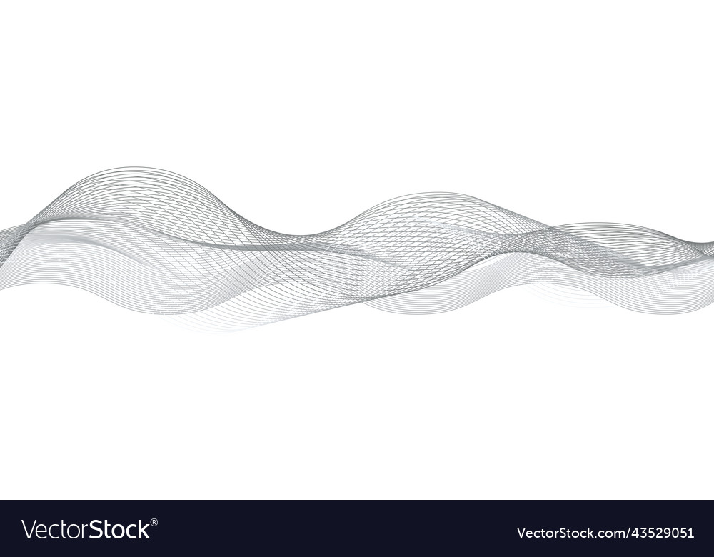 Undulate swirl wave swoosh gray twisted curve