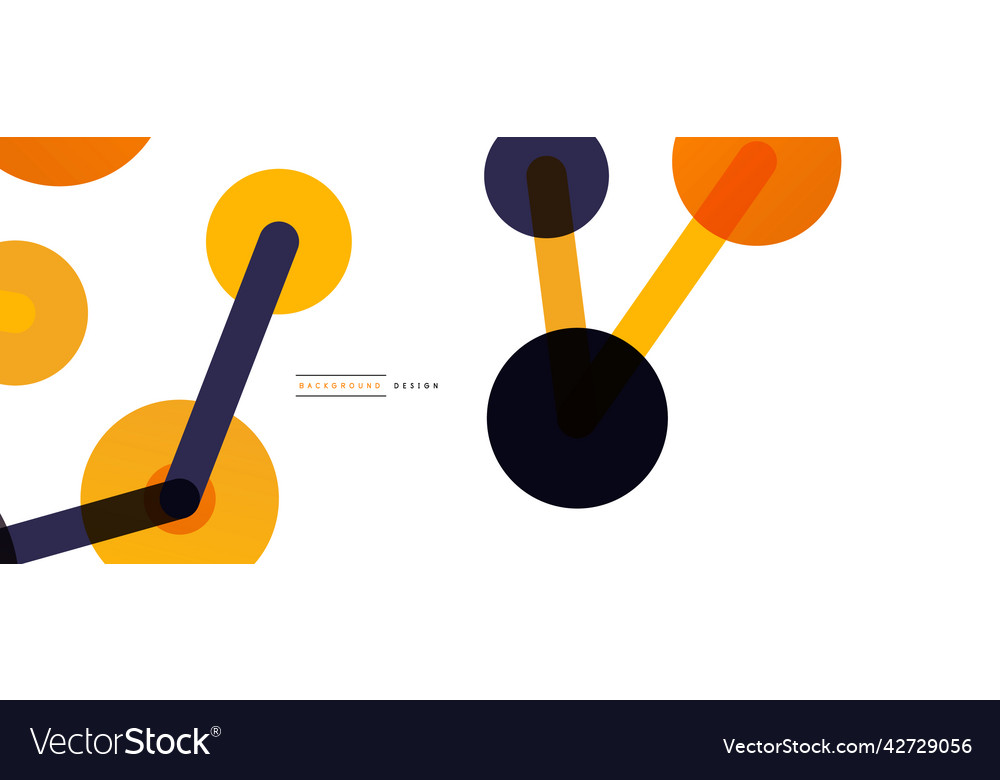 Abstract background round dots connected by lines