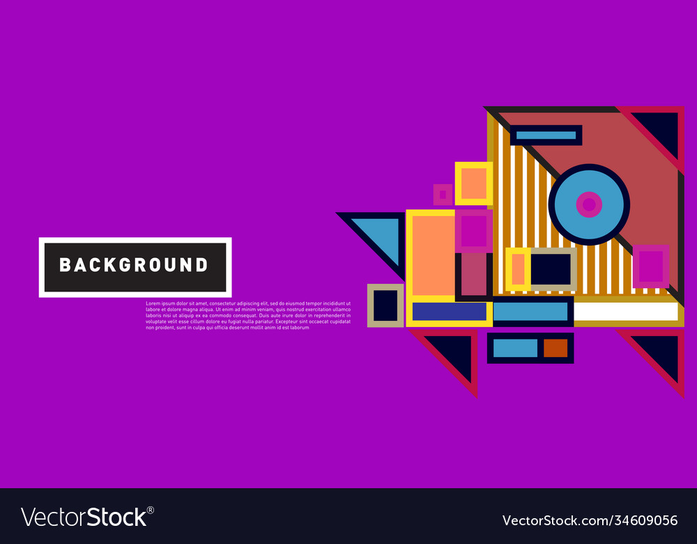 Abstract colorful rectangle background for banner