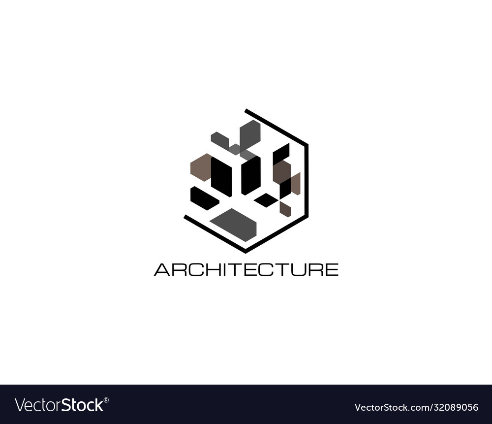 Abstract logo architecture with modern concept