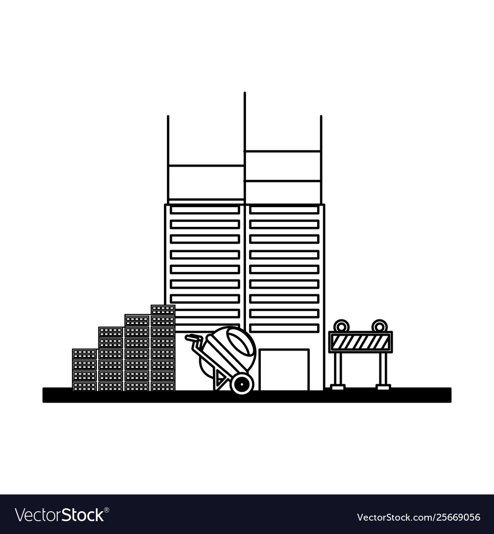 Building construction tools Royalty Free Vector Image