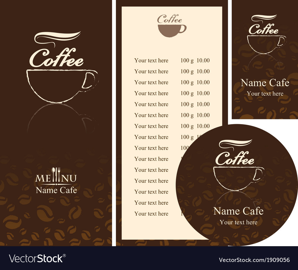 Coffee menu Royalty Free Vector Image - VectorStock