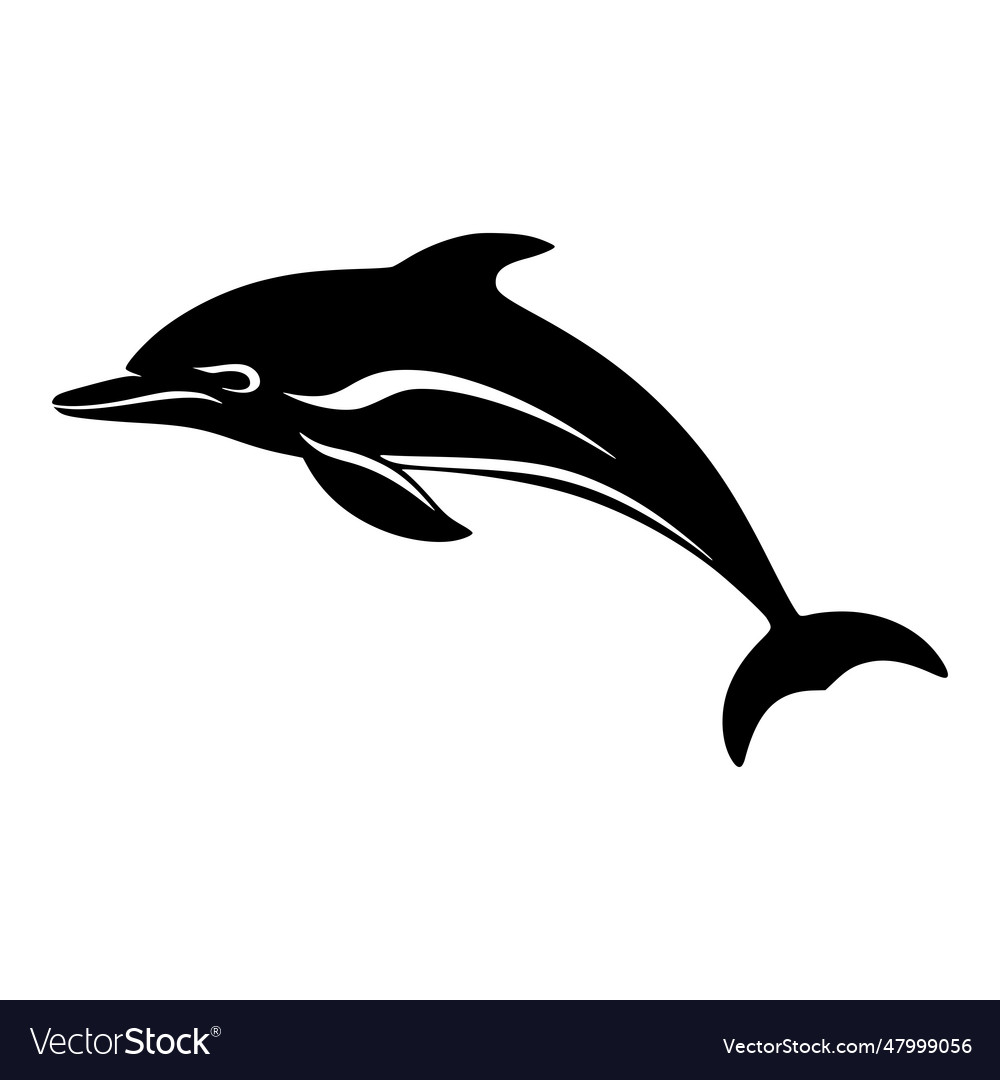 Dolphin silhouette logo