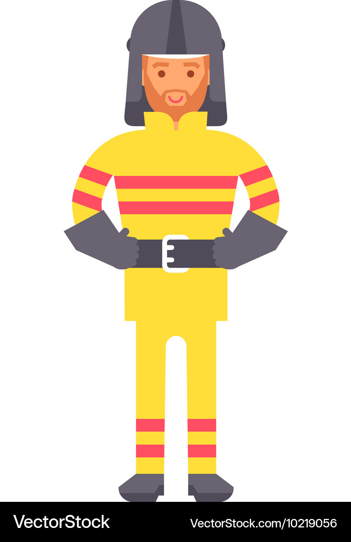 Fireman Royalty Free Vector Image - VectorStock