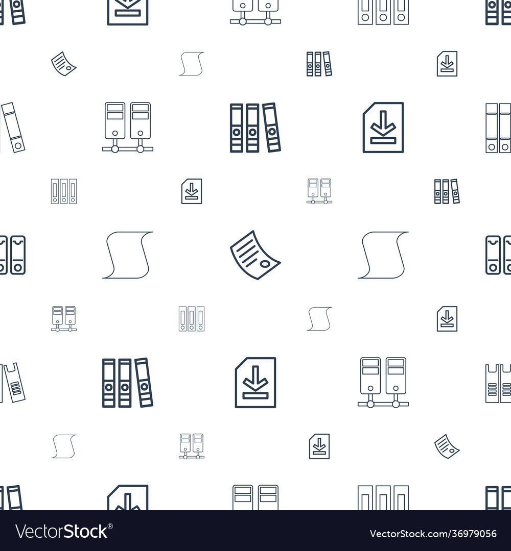 Folder icons pattern seamless white background