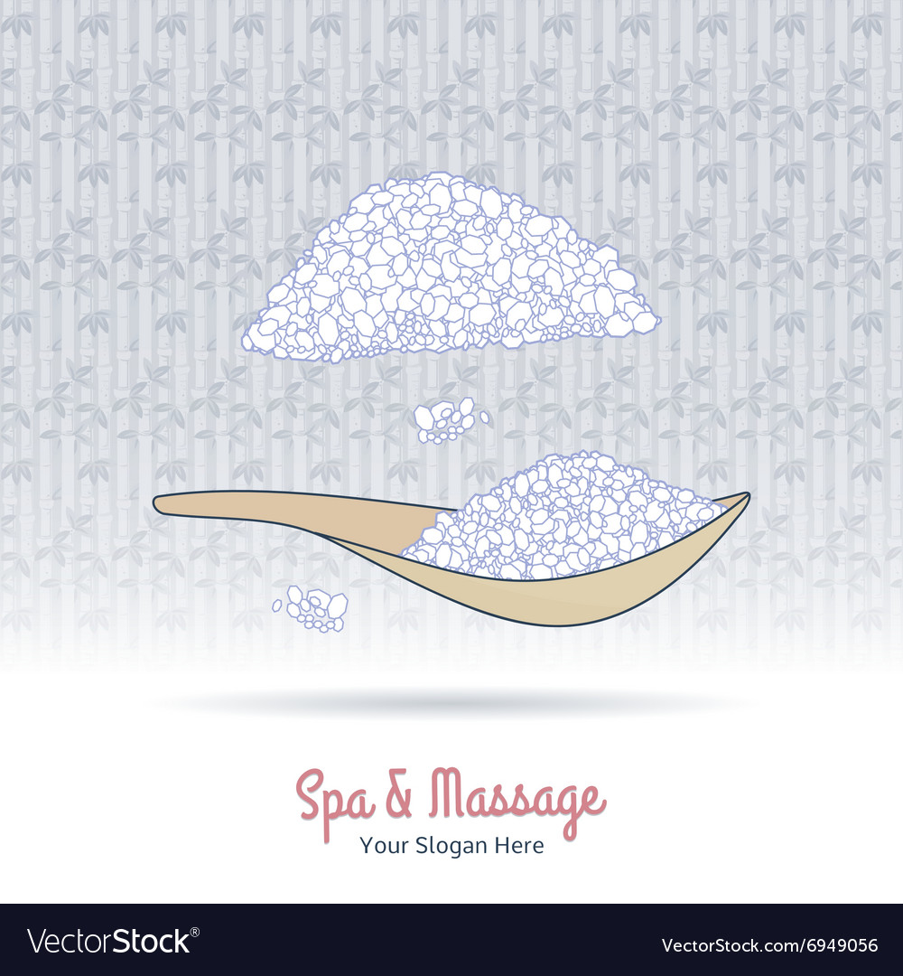 Hand drawn thai massage and spa design elements