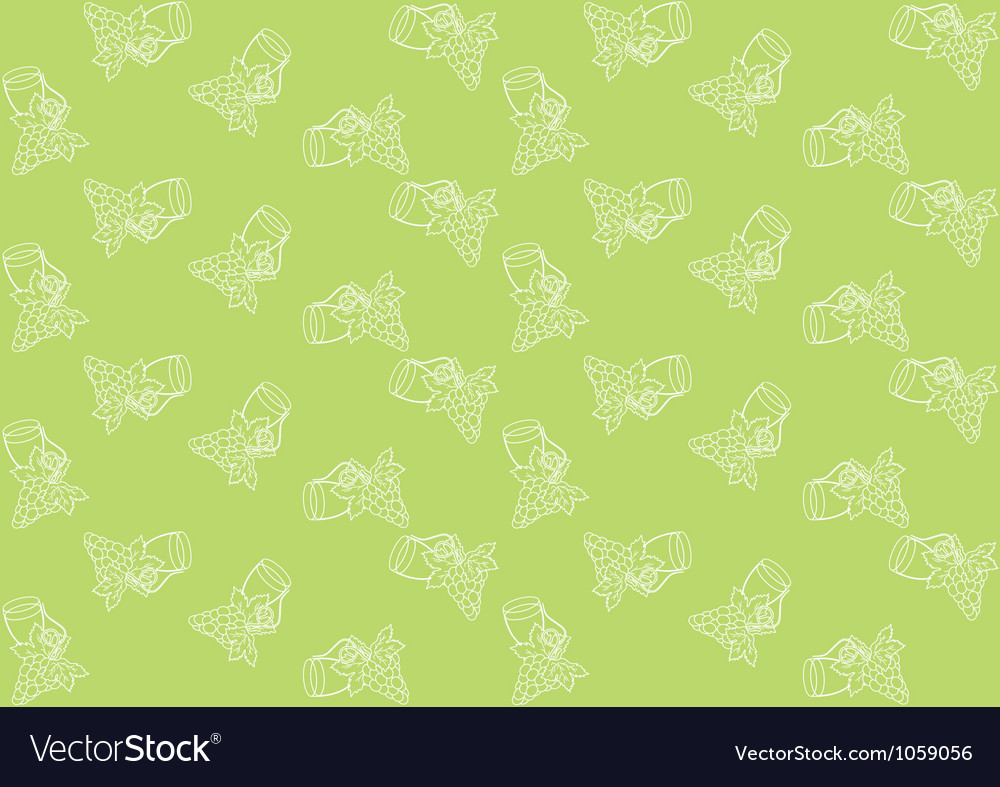 Seamless pattern with grapes