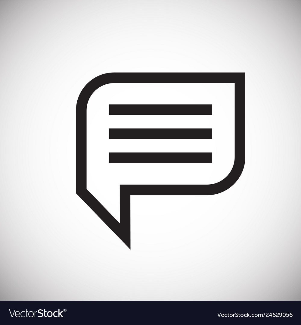 Text bubble icon on background for graphic and web Vector Image Text bubble icon on background for graphic and web