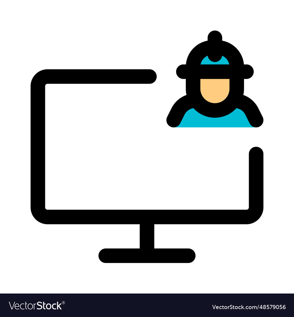 Worker used computer to monitor production process