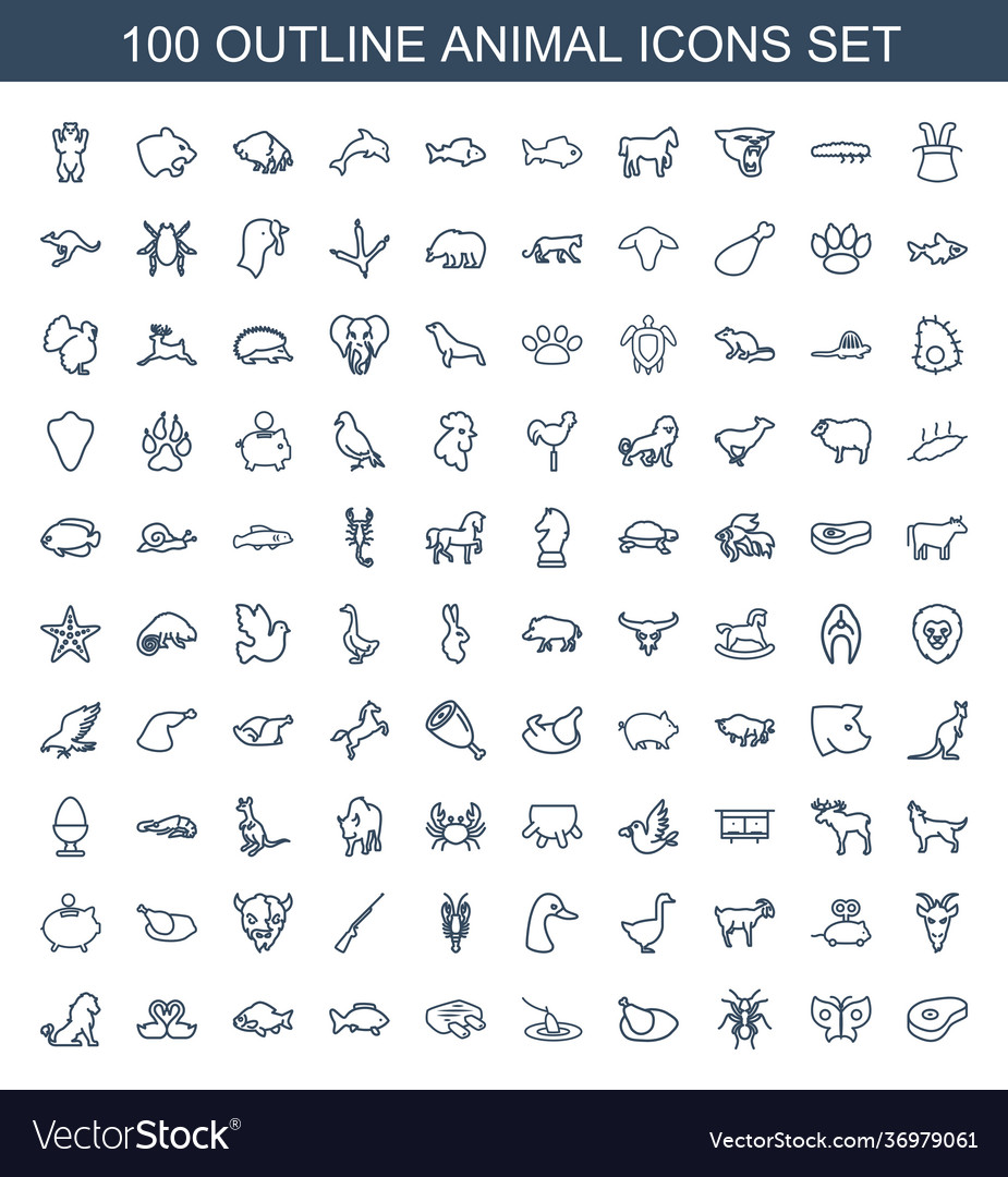 90 Pet Icon Set - Flat Icons