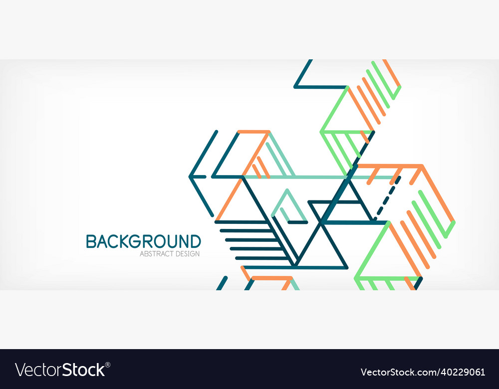 Abstract background color lines on white Vector Image Abstract background color lines on white