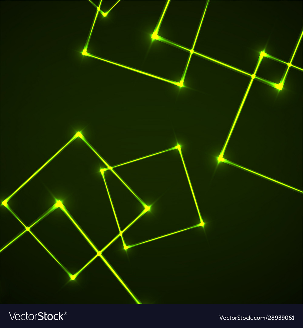 Abstract background with neon squares for design