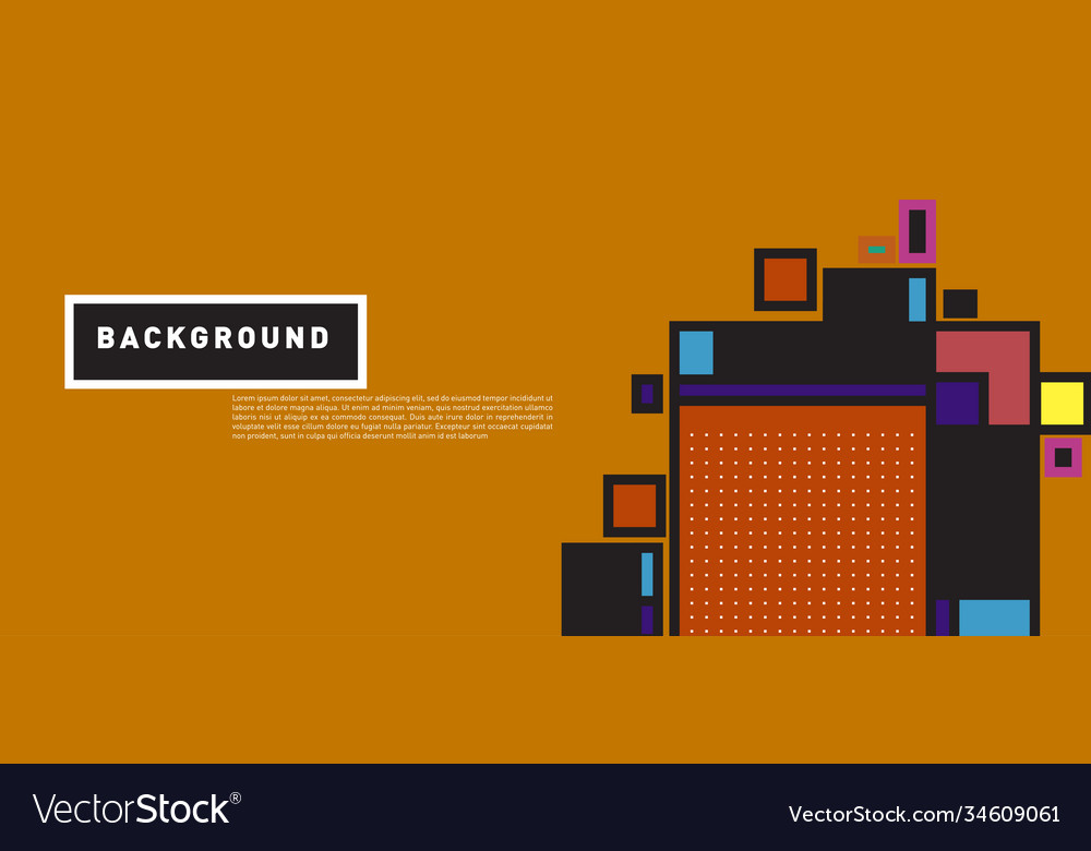 Abstract colorful rectangle background for banner