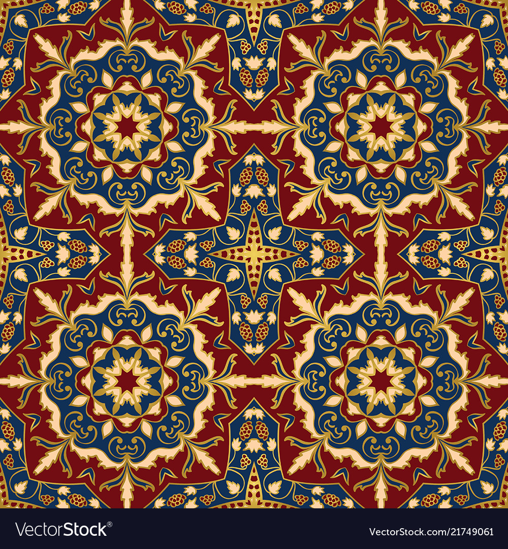 Bright pattern for shawl Royalty Free Vector Image