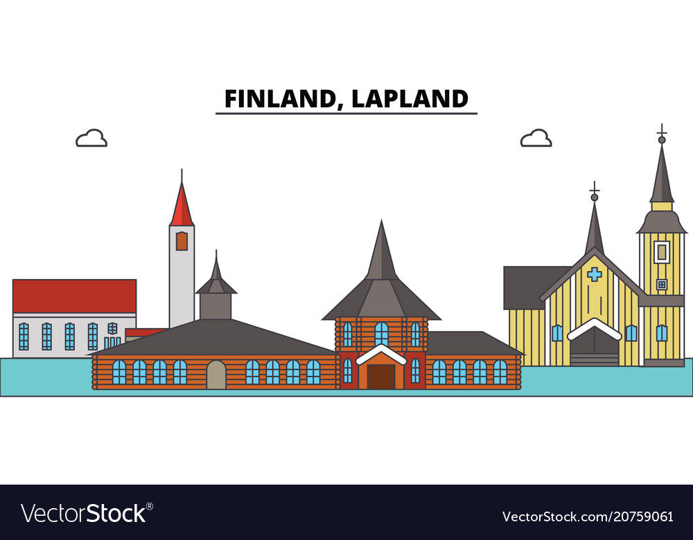 Finnland laplaned Stadt Skyline Architektur