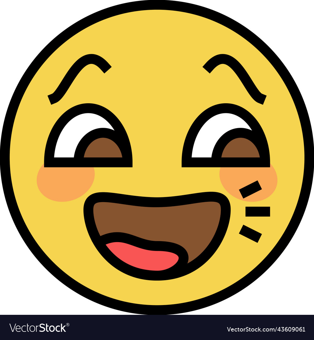 Message emoji color icon vector image Message emoji color icon