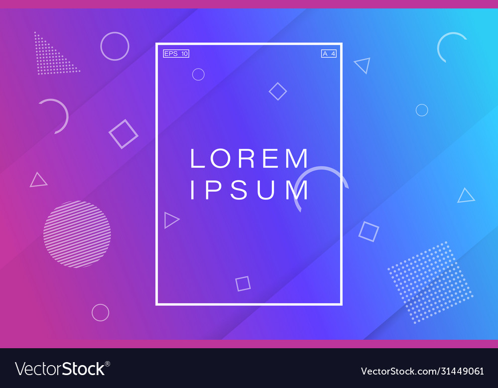 Minimal geometric dynamic multi-colored background