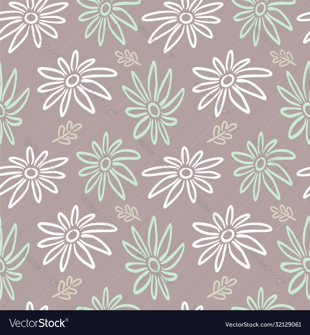 Seamless Floral Pattern Royalty Free Vector Image