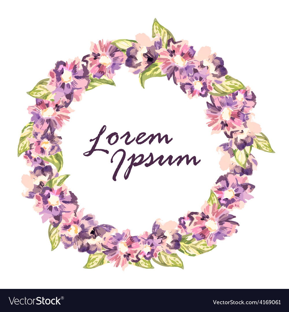 Wreath Royalty Free Vector Image - VectorStock