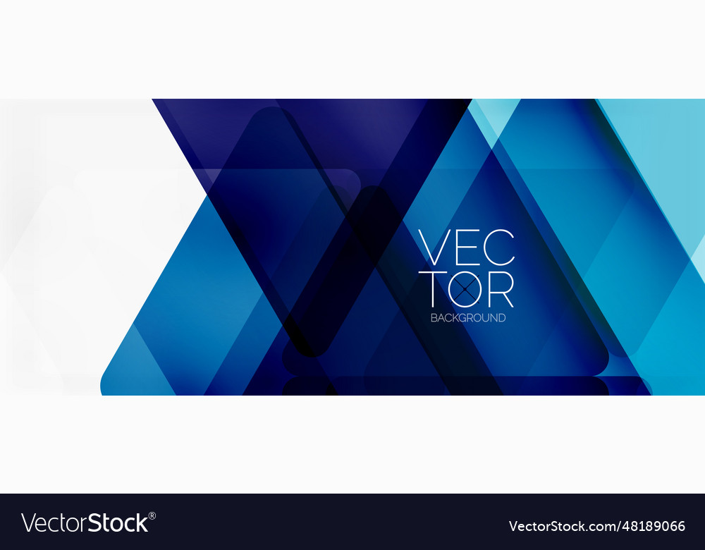 Abstract background color transparent triangles