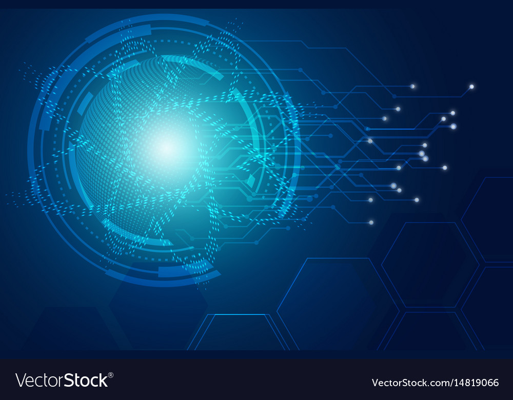 Abstract hitech technology background Royalty Free Vector