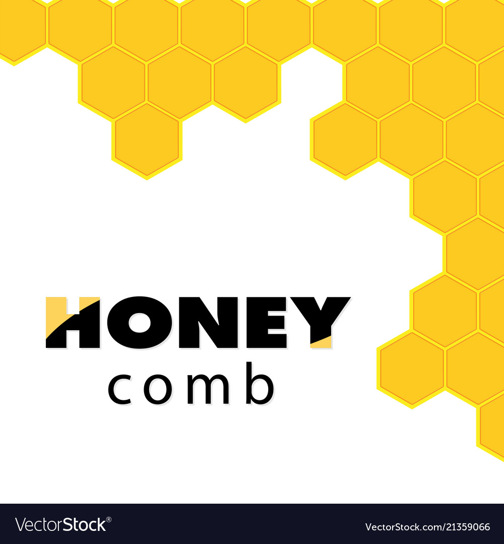 Abstract honeycomb logo background Royalty Free Vector Image