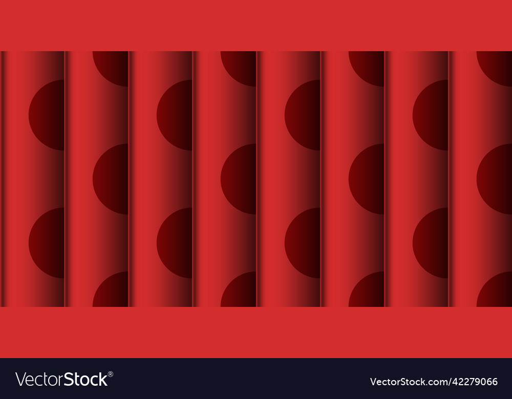 Abstract retro-style red seamless pattern