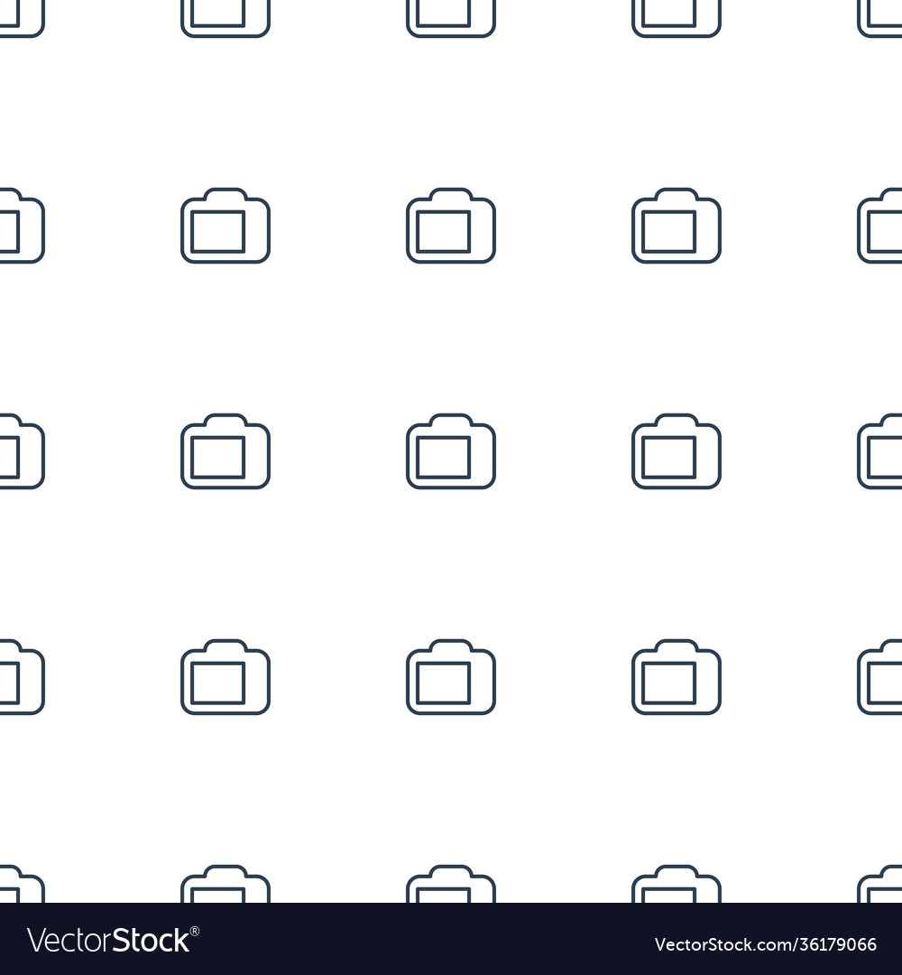 Camera display icon pattern seamless white