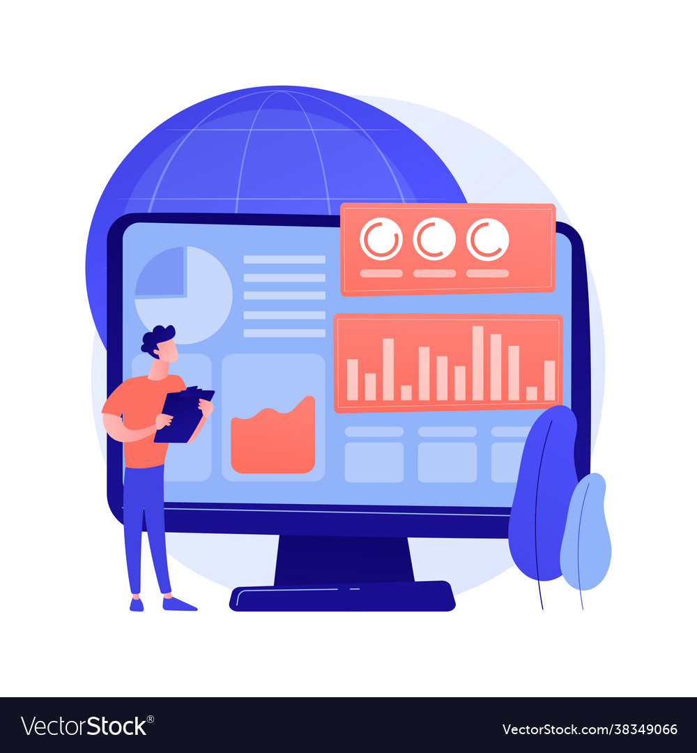 Environment data analytics abstract concept vector image Environment data analytics abstract concept