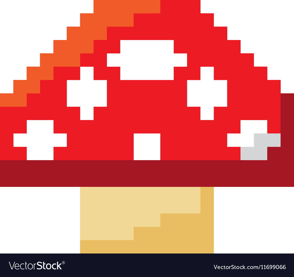 Fongus Game Pixelated Icon Royalty Free Vector Image