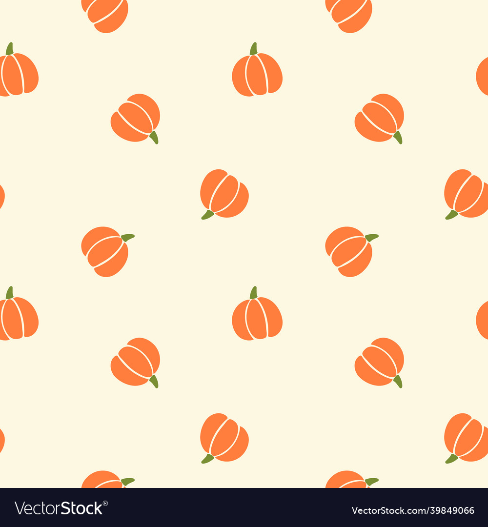 Halloween toss pattern with orange pumpkins