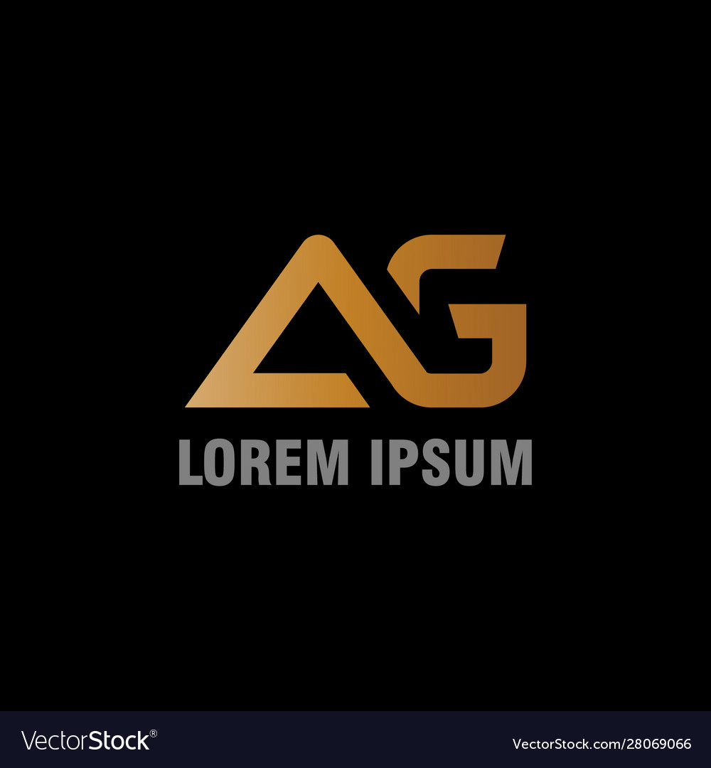 Initial letter a and g icon logo modern design