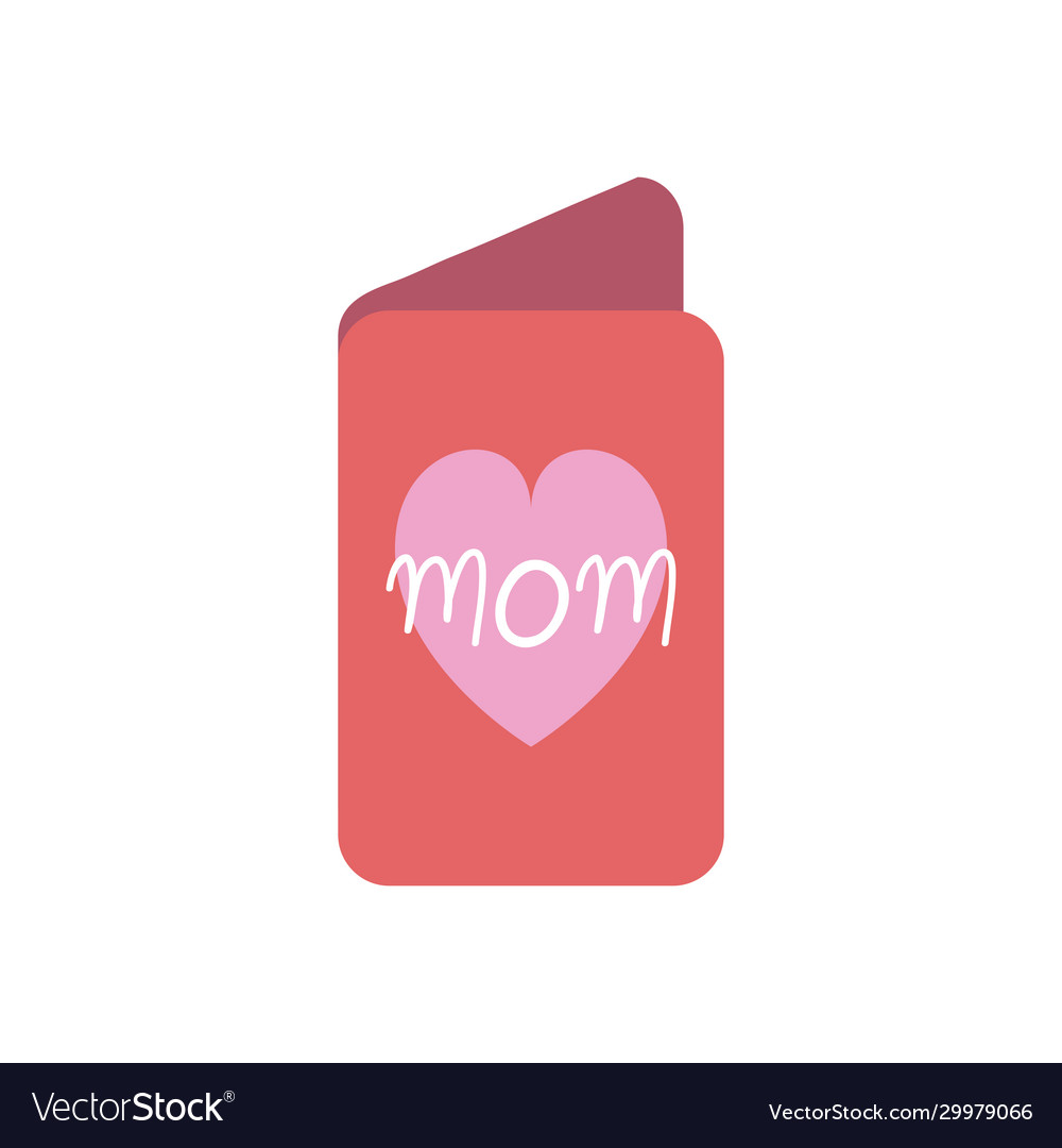 Mom card fill style icon design