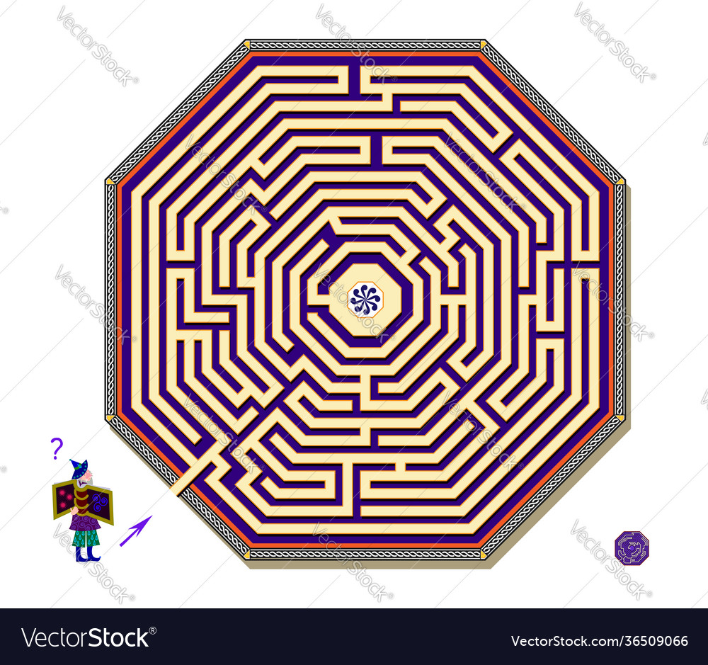 Octagonal Maze Puzzle Game