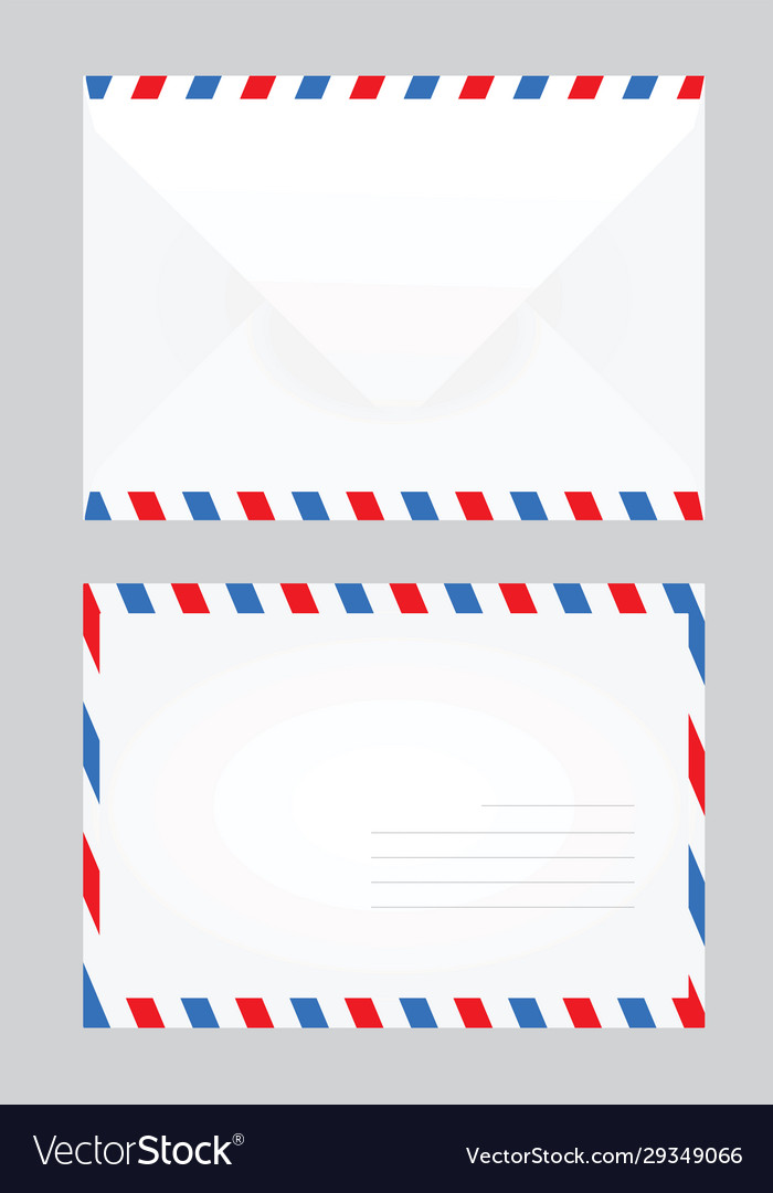 Weiß geschlossen Postbrief Vector Image Weiß geschlossen Postbrief